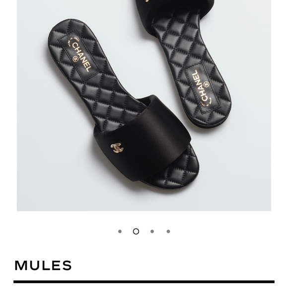 BNIB authentic Chanel blk mules - Picture 4 of 5
